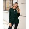 imageBlooming Jelly Womens Dressy Casual Blouses Business Work Tops Tie Front Long Sleeve Shirts 2025 Fall OutfitsDark Green