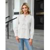 imageBlooming Jelly Womens Dressy Casual Blouses Business Work Tops Tie Front Long Sleeve Shirts 2025 Fall OutfitsWhite