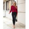 imageBlooming Jelly Womens Dressy Casual Blouses Business Work Tops Tie Front Long Sleeve Shirts 2025 Fall OutfitsWine Red