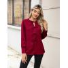 imageBlooming Jelly Womens Dressy Casual Blouses Business Work Tops Tie Front Long Sleeve Shirts 2025 Fall OutfitsWine Red