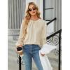 imageBlooming Jelly Womens Dressy Casual Blouses Satin Long Sleeve Shirts Pleated Business Tops Trendy Fall OutfitsApricot