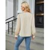 imageBlooming Jelly Womens Dressy Casual Blouses Satin Long Sleeve Shirts Pleated Business Tops Trendy Fall OutfitsApricot