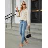 imageBlooming Jelly Womens Dressy Casual Blouses Satin Long Sleeve Shirts Pleated Business Tops Trendy Fall OutfitsApricot