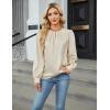 imageBlooming Jelly Womens Dressy Casual Blouses Satin Long Sleeve Shirts Pleated Business Tops Trendy Fall OutfitsApricot