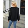imageBlooming Jelly Womens Dressy Casual Blouses Satin Long Sleeve Shirts Pleated Business Tops Trendy Fall OutfitsBlack