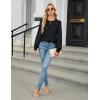imageBlooming Jelly Womens Dressy Casual Blouses Satin Long Sleeve Shirts Pleated Business Tops Trendy Fall OutfitsBlack