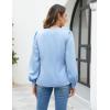 imageBlooming Jelly Womens Dressy Casual Blouses Satin Long Sleeve Shirts Pleated Business Tops Trendy Fall OutfitsBlue