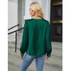 imageBlooming Jelly Womens Dressy Casual Blouses Satin Long Sleeve Shirts Pleated Business Tops Trendy Fall OutfitsDark Green