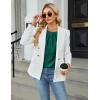 imageBlooming Jelly Womens Dressy Casual Blouses Satin Long Sleeve Shirts Pleated Business Tops Trendy Fall OutfitsDark Green