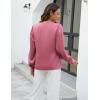 imageBlooming Jelly Womens Dressy Casual Blouses Satin Long Sleeve Shirts Pleated Business Tops Trendy Fall OutfitsDusty Pink