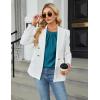 imageBlooming Jelly Womens Dressy Casual Blouses Satin Long Sleeve Shirts Pleated Business Tops Trendy Fall OutfitsTeal