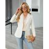 imageBlooming Jelly Womens Dressy Casual Blouses V Neck Ruffle Short Sleeve Dress Shirts Business Casual Pleat 2025 TopsApricot