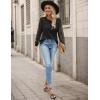 imageBlooming Jelly Womens Dressy Casual Business Blouse Lace Long Sleeve Pleated Tops Waffle Knit Work Shirt Fall OutfitBlack