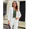 imageBlooming Jelly Womens Dressy Casual Long Sleeve Top V Neck Work Blouse Scalloped Business Shirts Fall Clothes 2024Army Green