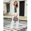 imageBlooming Jelly Womens Dressy Casual Long Sleeve Top V Neck Work Blouse Scalloped Business Shirts Fall Clothes 2024Army Green