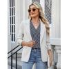 imageBlooming Jelly Womens Dressy Casual Shirts Short Sleeve V Neck Work Blouse Business Casual Summer Tops 2025Black Stripe