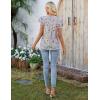 imageBlooming Jelly Womens Dressy Casual Shirts Short Sleeve V Neck Work Blouse Business Casual Summer Tops 2025Pink Floral