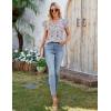 imageBlooming Jelly Womens Dressy Casual Shirts Short Sleeve V Neck Work Blouse Business Casual Summer Tops 2025Pink Floral
