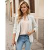 imageBlooming Jelly Womens Dressy Casual Tops Business Long Sleeve Shirts Pleated Fall Work Blouse 2024Apricot