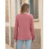 imageBlooming Jelly Womens Dressy Casual Tops Business Long Sleeve Shirts Pleated Fall Work Blouse 2024Pink