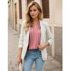 imageBlooming Jelly Womens Dressy Casual Tops Business Long Sleeve Shirts Pleated Fall Work Blouse 2024Pink