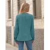 imageBlooming Jelly Womens Dressy Casual Tops Business Long Sleeve Shirts Pleated Fall Work Blouse 2024Turquoise