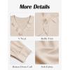 imageBlooming Jelly Womens Dressy Casual Tops Business Work Blouse Ruffle V Neck Long Sleeve Shirts Fall Fashion 2024Apricot