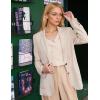 imageBlooming Jelly Womens Dressy Casual Tops Business Work Blouse Ruffle V Neck Long Sleeve Shirts Fall Fashion 2024Apricot
