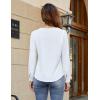 imageBlooming Jelly Womens Dressy Casual Tops Business Work Blouse Ruffle V Neck Long Sleeve Shirts Fall Fashion 2024White