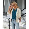 imageBlooming Jelly Womens Dressy Casual Tops Business Work Blouses White Button Down Shirts Cap Sleeve V Neck TshirtBlue01