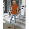 imageBlooming Jelly Womens Dressy Casual Tops Business Work Blouses White Button Down Shirts Cap Sleeve V Neck TshirtCaramel