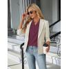 imageBlooming Jelly Womens Dressy Casual Tops Business Work Blouses White Button Down Shirts Cap Sleeve V Neck TshirtDark Reddish Purple