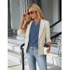imageBlooming Jelly Womens Dressy Casual Tops Business Work Blouses White Button Down Shirts Cap Sleeve V Neck TshirtGrey Blue