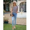 imageBlooming Jelly Womens Dressy Casual Tops Business Work Blouses White Button Down Shirts Cap Sleeve V Neck TshirtLeopard