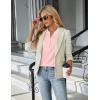imageBlooming Jelly Womens Dressy Casual Tops Business Work Blouses White Button Down Shirts Cap Sleeve V Neck TshirtLight Pink