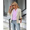 imageBlooming Jelly Womens Dressy Casual Tops Business Work Blouses White Button Down Shirts Cap Sleeve V Neck TshirtLight Purple