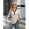 imageBlooming Jelly Womens Dressy Casual Tops Business Work Blouses White Button Down Shirts Cap Sleeve V Neck TshirtLong Sleeve Apricot
