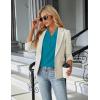 imageBlooming Jelly Womens Dressy Casual Tops Business Work Blouses White Button Down Shirts Cap Sleeve V Neck TshirtPeacock Blue