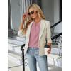 imageBlooming Jelly Womens Dressy Casual Tops Business Work Blouses White Button Down Shirts Cap Sleeve V Neck TshirtPink