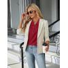 imageBlooming Jelly Womens Dressy Casual Tops Business Work Blouses White Button Down Shirts Cap Sleeve V Neck TshirtRed
