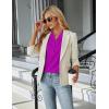imageBlooming Jelly Womens Dressy Casual Tops Business Work Blouses White Button Down Shirts Cap Sleeve V Neck TshirtRose Purple