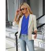 imageBlooming Jelly Womens Dressy Casual Tops Business Work Blouses White Button Down Shirts Cap Sleeve V Neck TshirtRoyal Blue