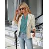 imageBlooming Jelly Womens Dressy Casual Tops Business Work Blouses White Button Down Shirts Cap Sleeve V Neck TshirtTurquoise