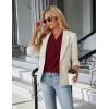 imageBlooming Jelly Womens Dressy Casual Tops Business Work Blouses White Button Down Shirts Cap Sleeve V Neck TshirtWine Red