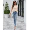 imageBlooming Jelly Womens Dressy Casual Tops Ruffle Short Sleeve V Neck Shirts Elegant Business Work BlouseApricot