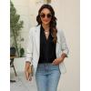 imageBlooming Jelly Womens Dressy Casual Tops V Neck Button Down Shirts Ruffle Short Sleeve BlouseBlack01