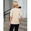 imageBlooming Jelly Womens Dressy Tops Business Casual Blouses Summer Button Down Work Shirts 2025Apricot
