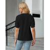 imageBlooming Jelly Womens Dressy Tops Business Casual Blouses Summer Button Down Work Shirts 2025Black