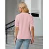 imageBlooming Jelly Womens Dressy Tops Business Casual Blouses Summer Button Down Work Shirts 2025Pink