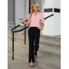 imageBlooming Jelly Womens Dressy Tops Business Casual Blouses Summer Button Down Work Shirts 2025Pink